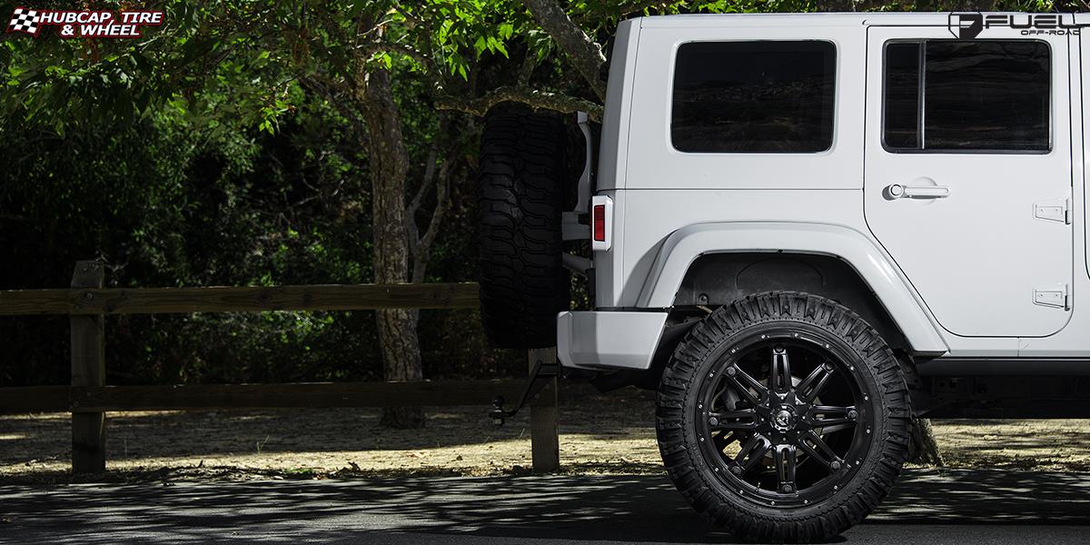 vehicle gallery/jeep wrangler fuel hostage d531 0X0  Matte Black wheels and rims